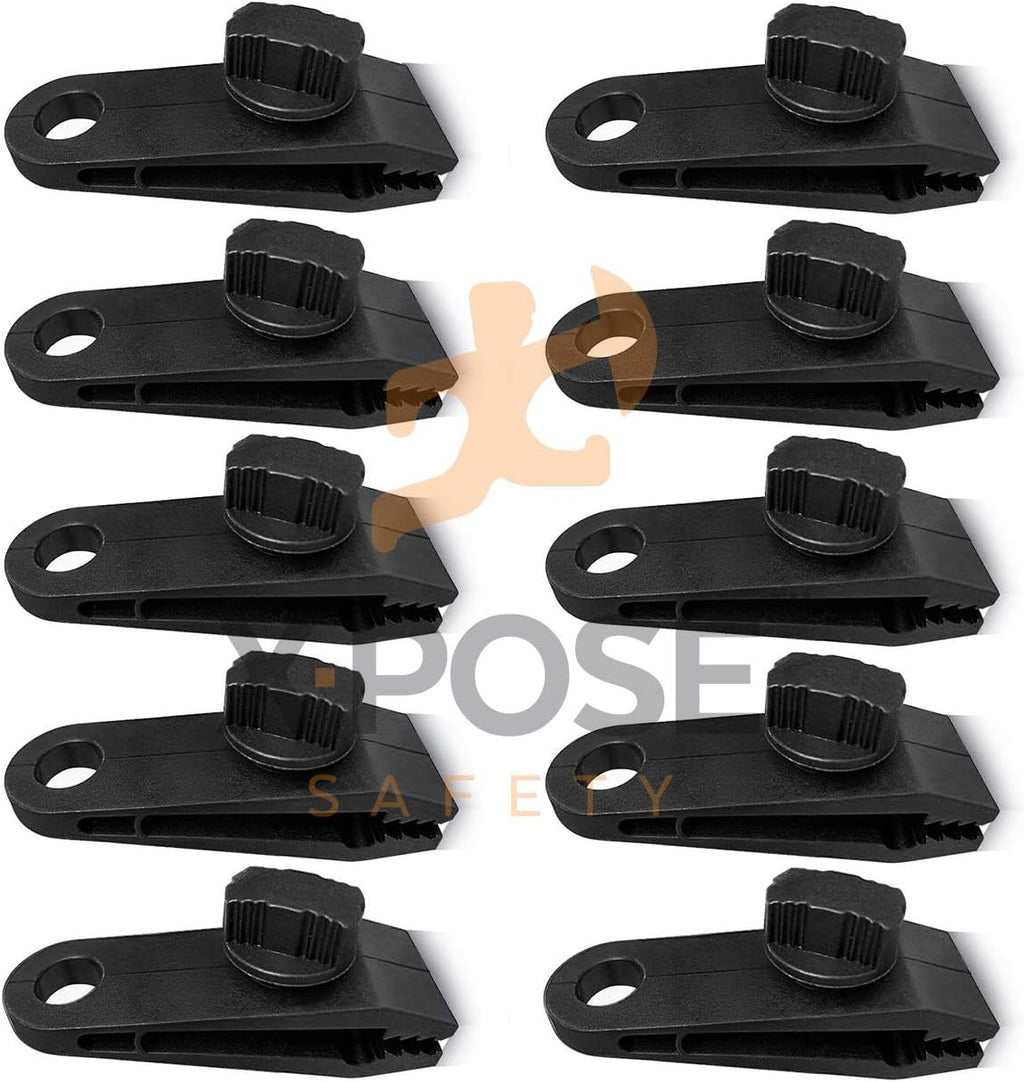10 Pack Heavy Duty Reusable Tarp Clips Q7846