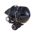 Black Size 20 Spincast Fishing Reel with Aluminum Front Cover X2216