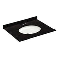 Vanity Top with Back Splash Absolute Black H4153