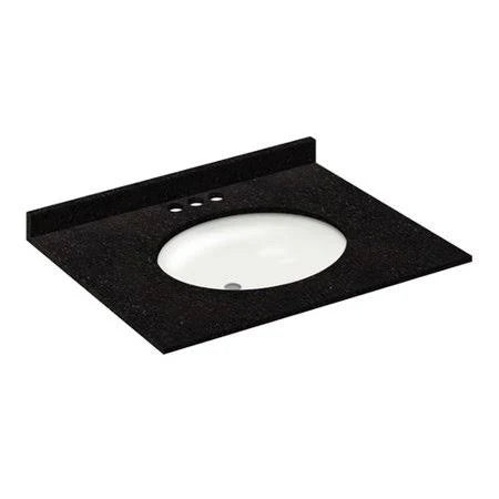 Vanity Top with Back Splash Absolute Black H4153