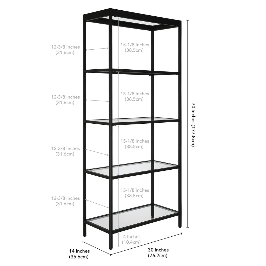 Brass Finish Bookcase G9137