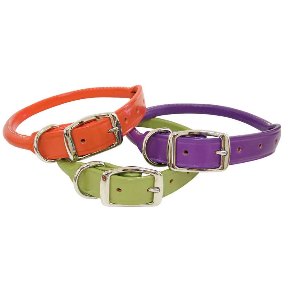 Leather Rolled Dog Collar E986400