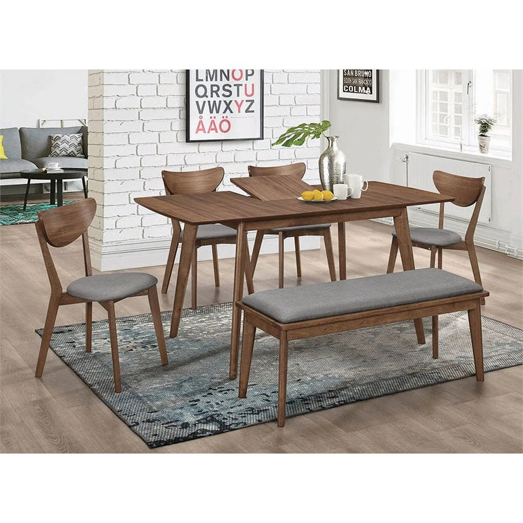 Extendable Dining Table in Natural Walnut K13467