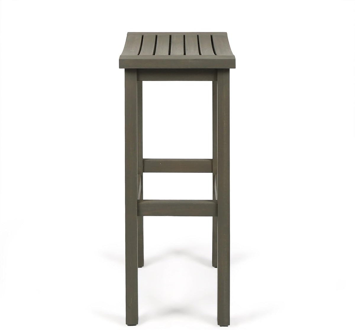 Grey Acacia Wood Barstools, 4-Pcs Set U3975