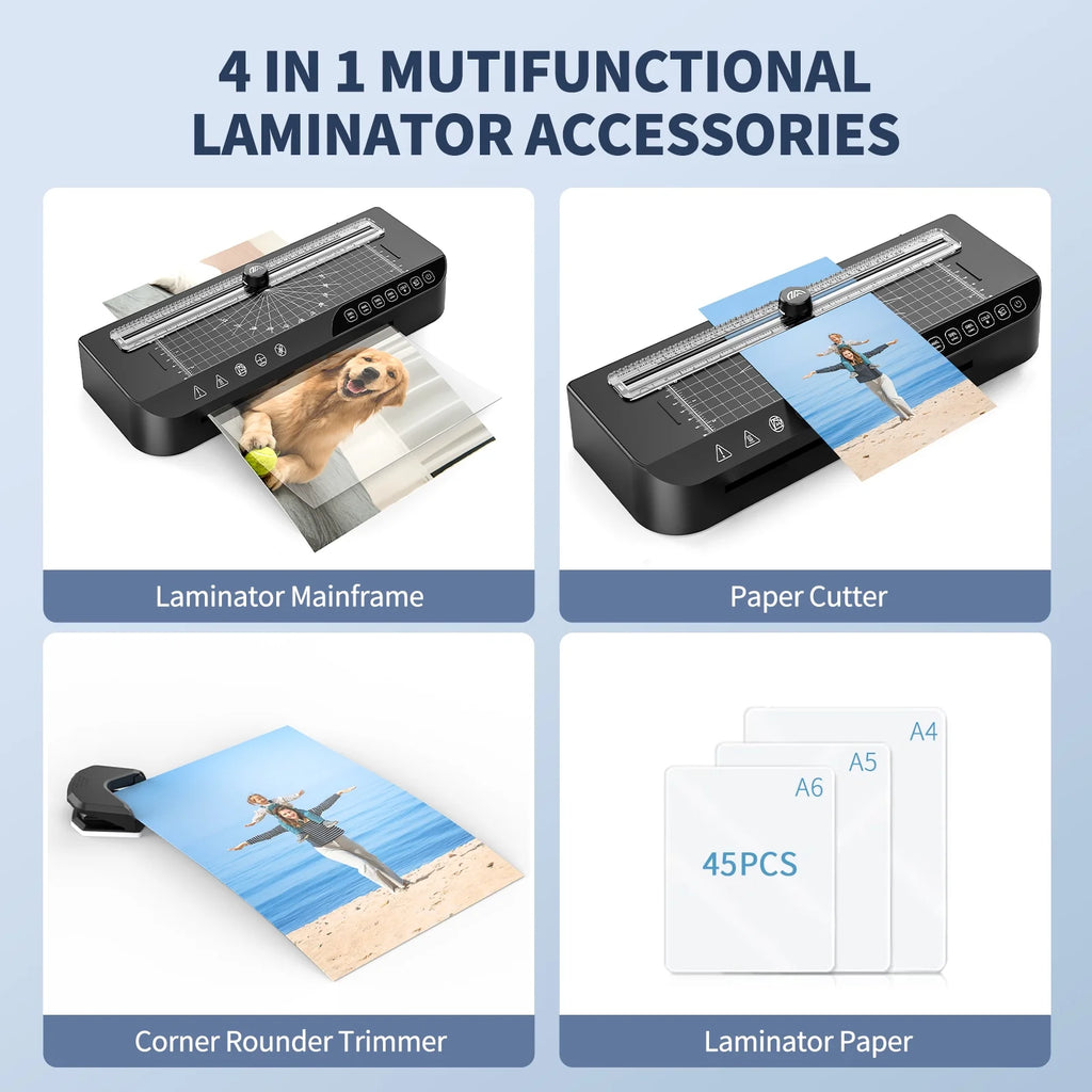 9-Inch Thermal Laminator with 45 Laminating Pouches N771