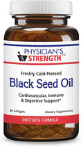 Black Seed Oil Gelcaps 90 Softgels Cold Pressed Non-GMO U855