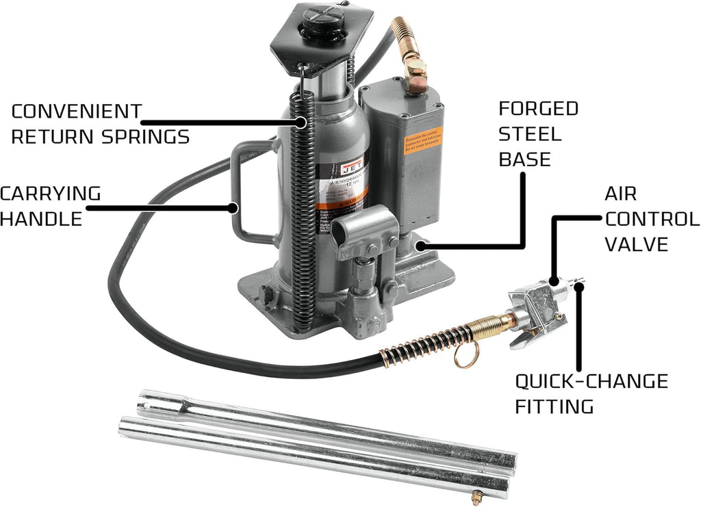 20 Ton Air/Hydraulic Bottle Jack R206