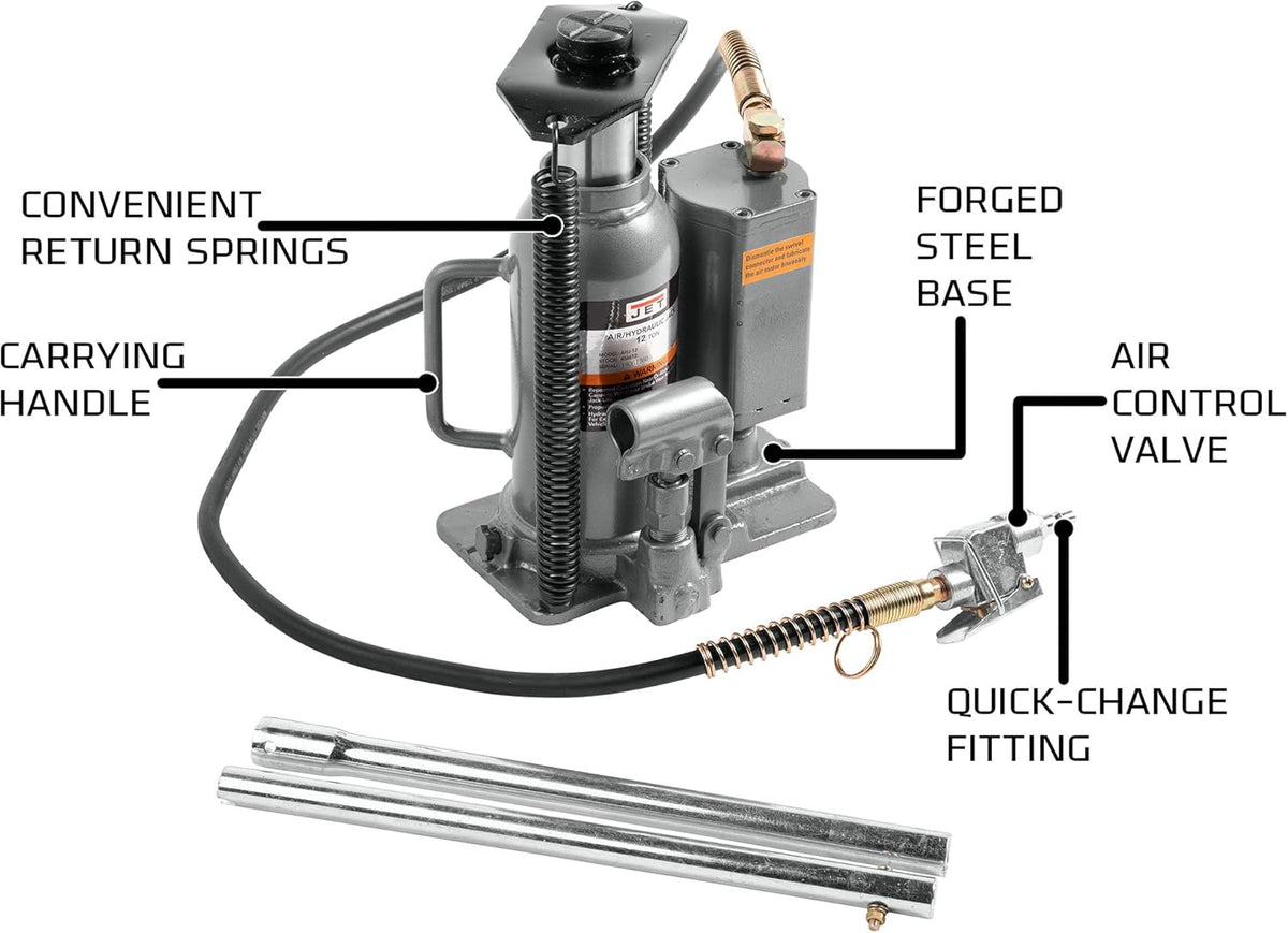 20 Ton Air/Hydraulic Bottle Jack R206