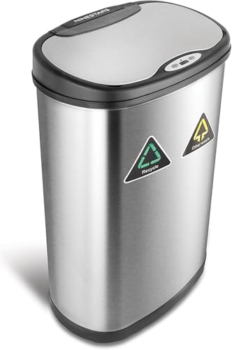 Automatic Touchless Motion Sensor 18.5 Gal. Stainless Steel Trash Can H56311