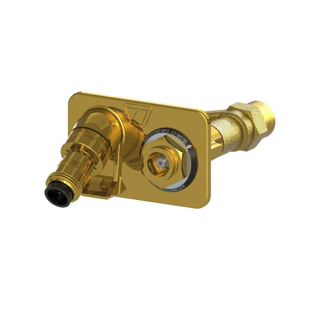 Polished Brass Freezeless Backflow Preventer Wall Hydrant G88290