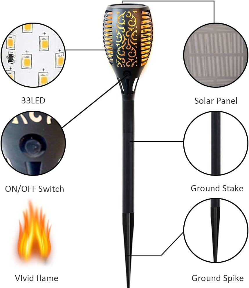 Waterproof Solar Spotlights 6 Pack F9761