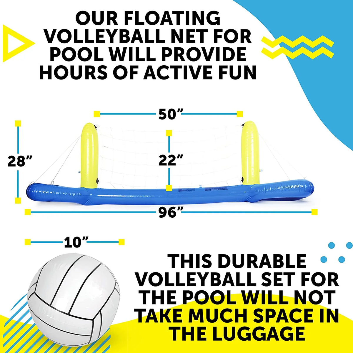 Inflatable Pool Volleyball Game Set X419