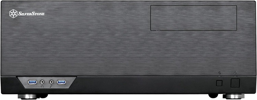 SilverStone Technology GD09B Home Theater Computer Case with Faux Aluminum Design for ATX/Micro-ATX Motherboards W2851