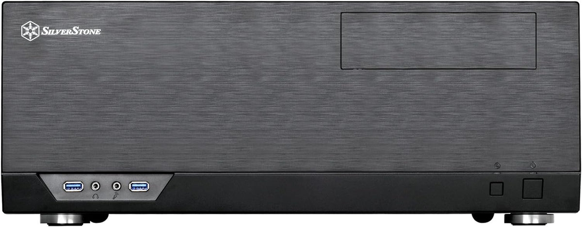 SilverStone Technology GD09B Home Theater Computer Case with Faux Aluminum Design for ATX/Micro-ATX Motherboards W2851