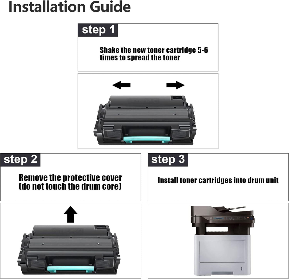 Compatible MLT-D203S Toner Cartridge 2 Pack Black A78666