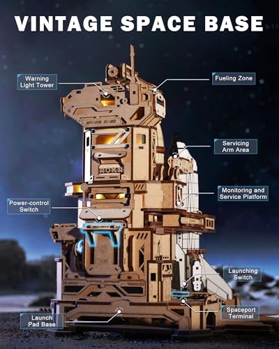 3D Wooden Space Shuttle Puzzle with Lighting Y412