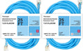 2 Pack 25 Ft All Weather Extension Cord with Lighted Outlet T203