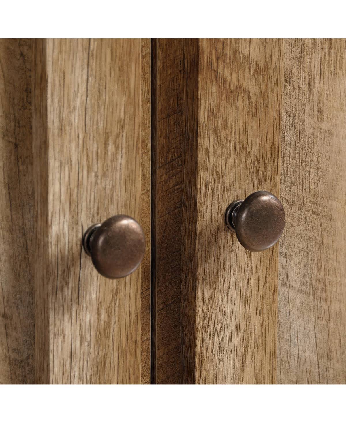 Craftsman Oak Library with Doors L6864