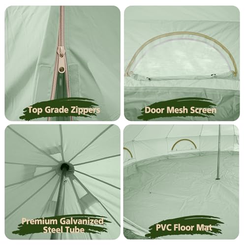 Cotton Canvas Waterproof Large Tent S7965