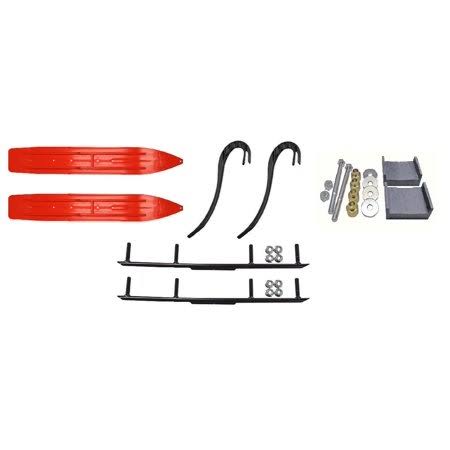 7 1/4 inch Snowmobile Skis with 4 inch Round Bars Kit B79213