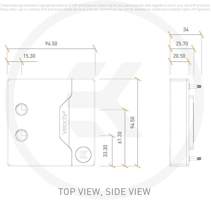 Nickel/Plexi CPU Water Block D764