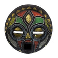 Hand Beaded African Wood Mask Wall Decor N1586
