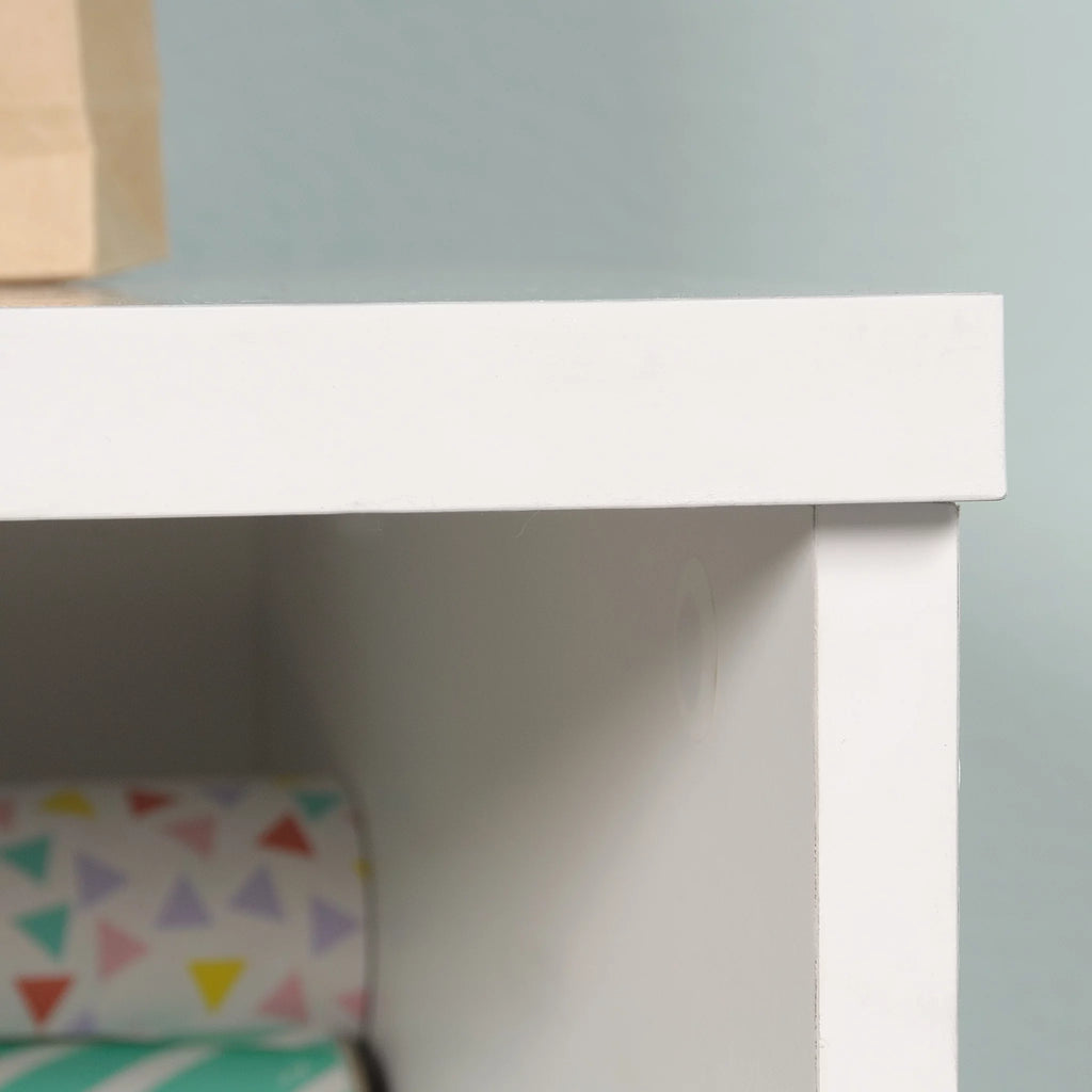 4 Drawer White Storage Cabinet W89625