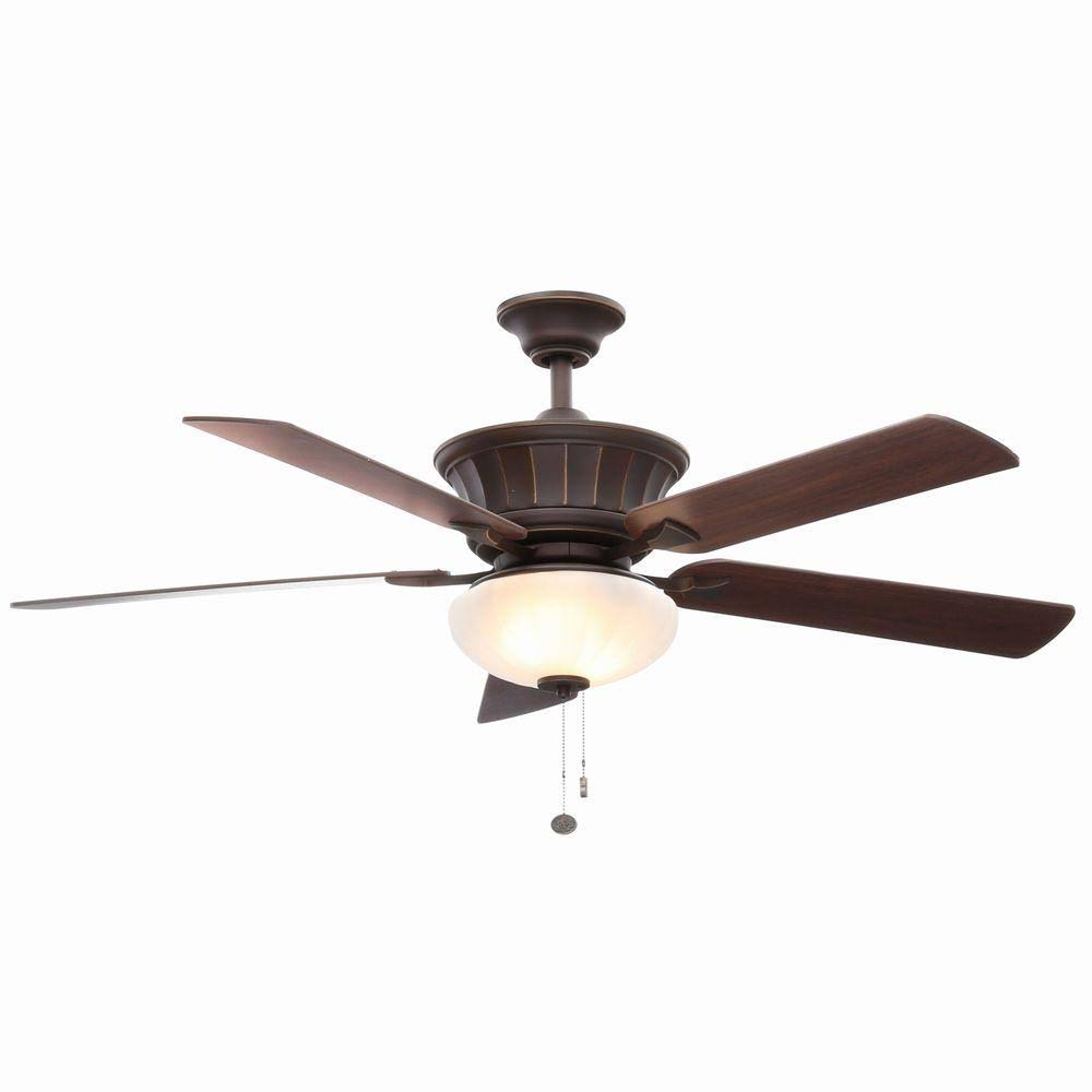 Oil Rubbed Bronze Ceiling Fan with Light Kit G549