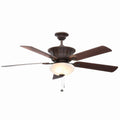 Oil Rubbed Bronze Ceiling Fan with Light Kit G549