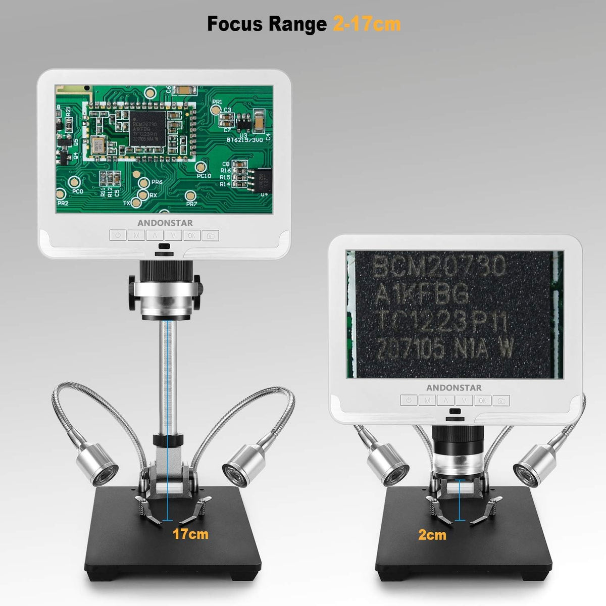 Black 7 inch LCD 1080P Digital Microscope with 200X Magnification A29639
