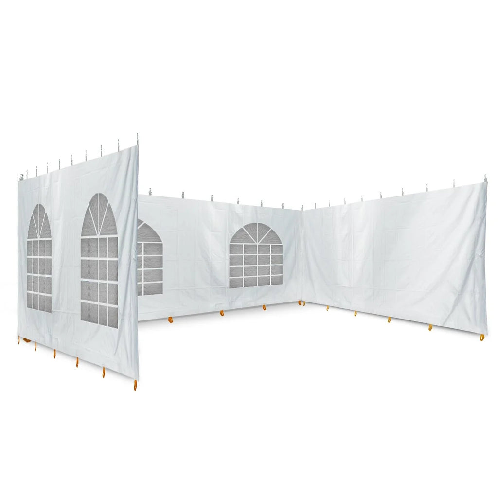 White Blockout Sidewall Kit for 8 ft Sides, 30 ft x 40 ft V68852