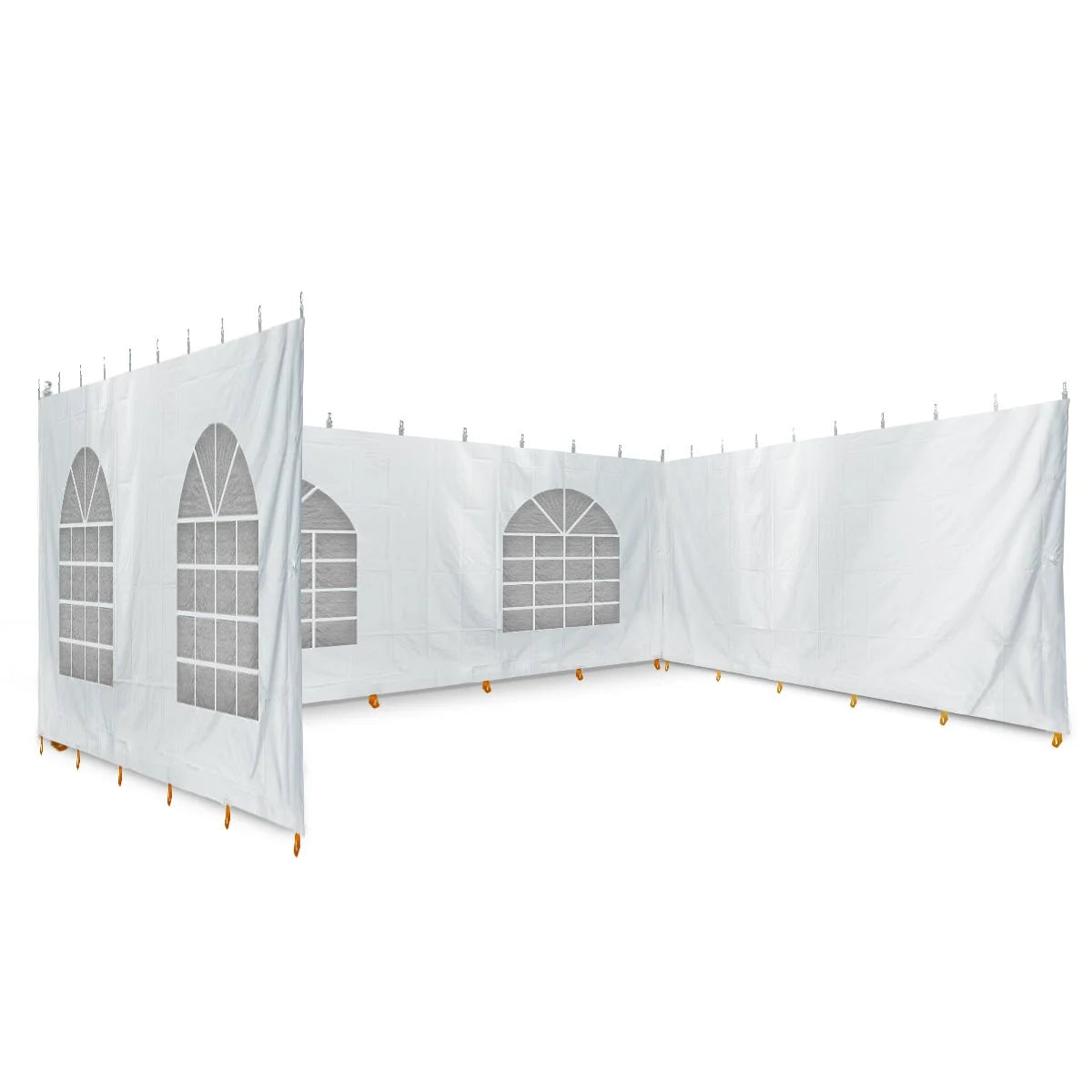 White Blockout Sidewall Kit for 8 ft Sides, 30 ft x 40 ft V68852