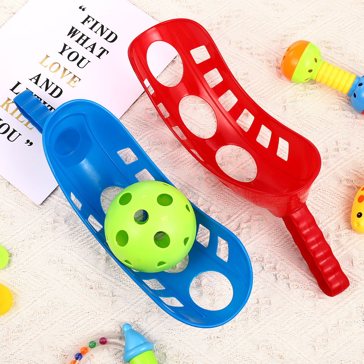 Scoop Ball Game Toss & Catch Set Outdoor Sports Beach Game P2791