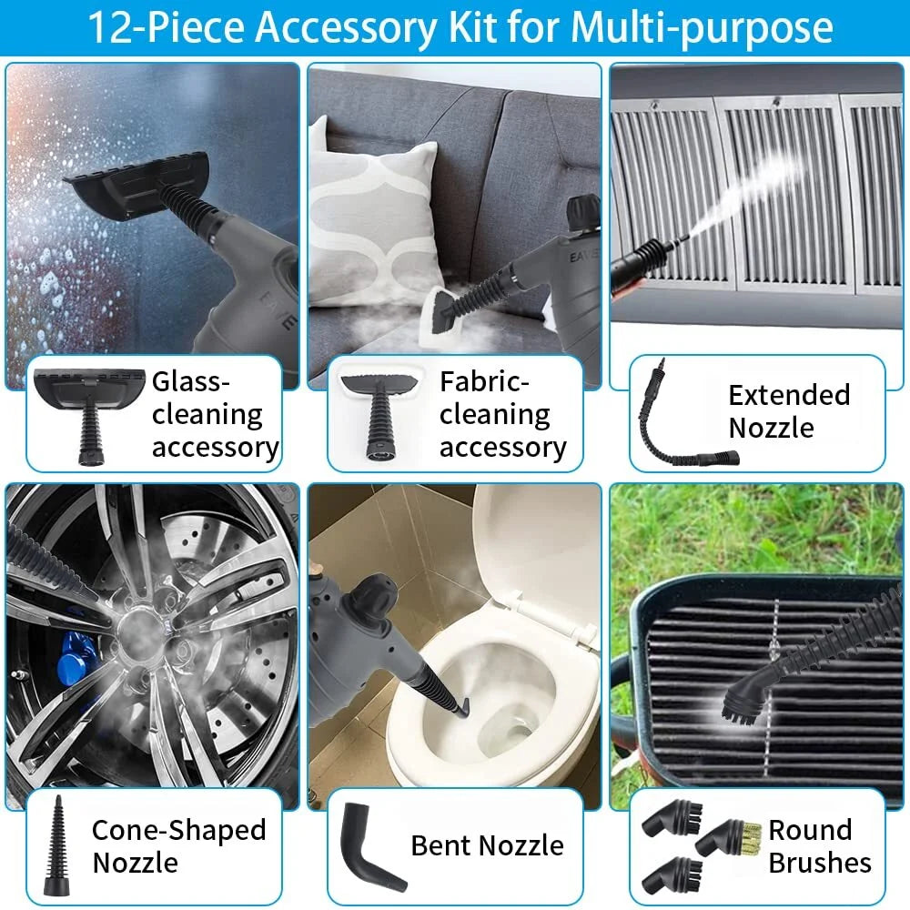 Handheld Steam Cleaner 12 in 1 Set B65376