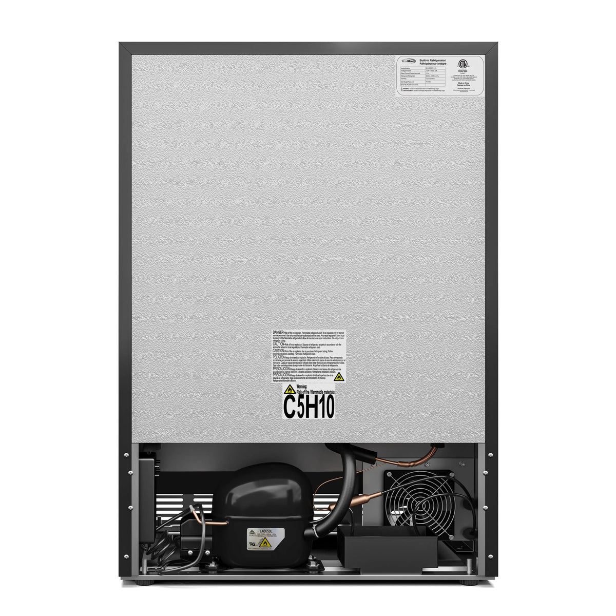 Stainless Steel Built-In Refrigerator and Beverage Cooler Y562203