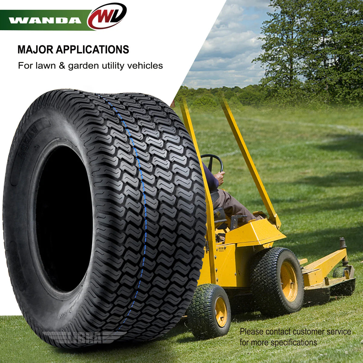 2 New 23x10.5-12 Turf Tires M2653