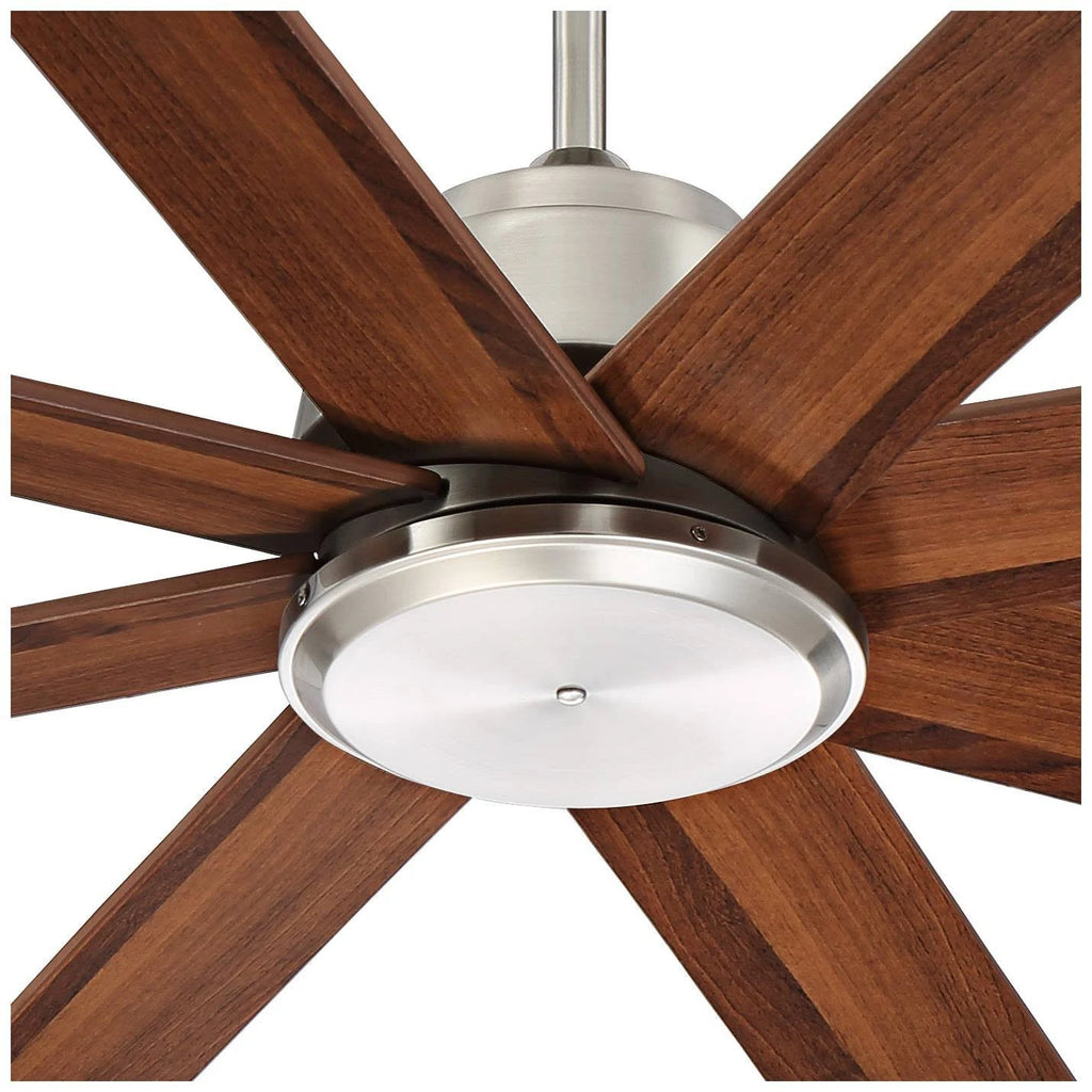 Brushed Nickel Walnut Blades Ceiling Fan with Remote X956