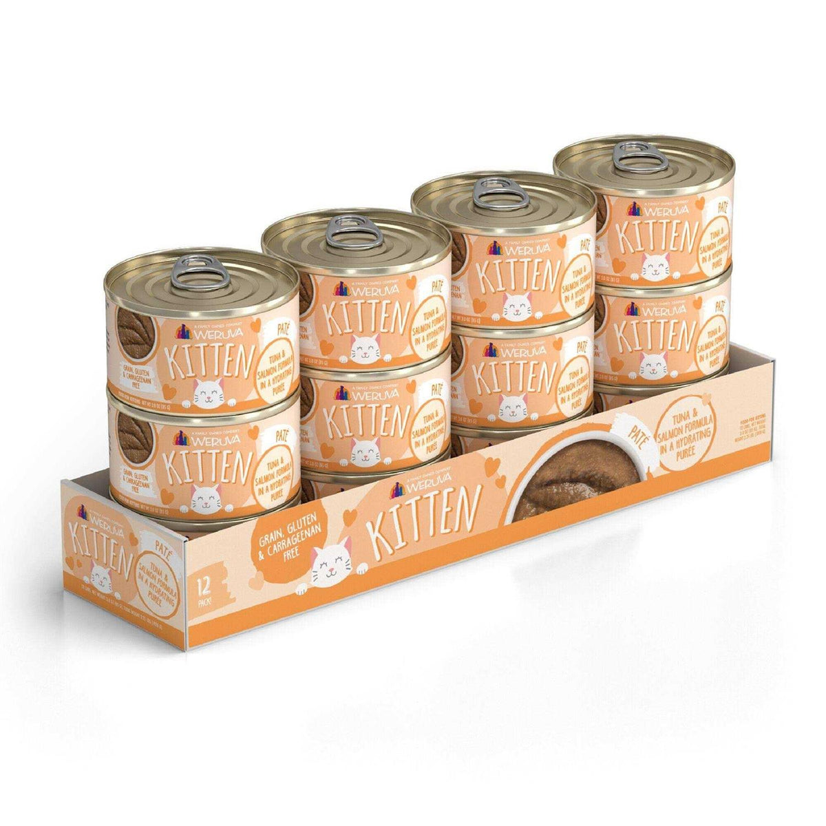 Kitten Tuna & Salmon Puree Cat Food J143