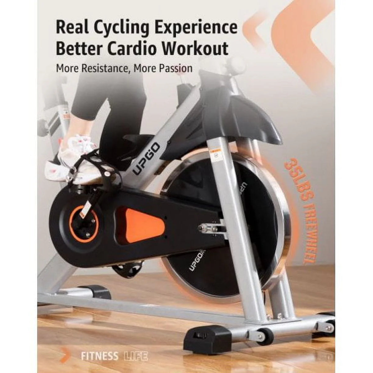 Indoor Cycling Bike Stationary Bike 270lb Max Weight B756827