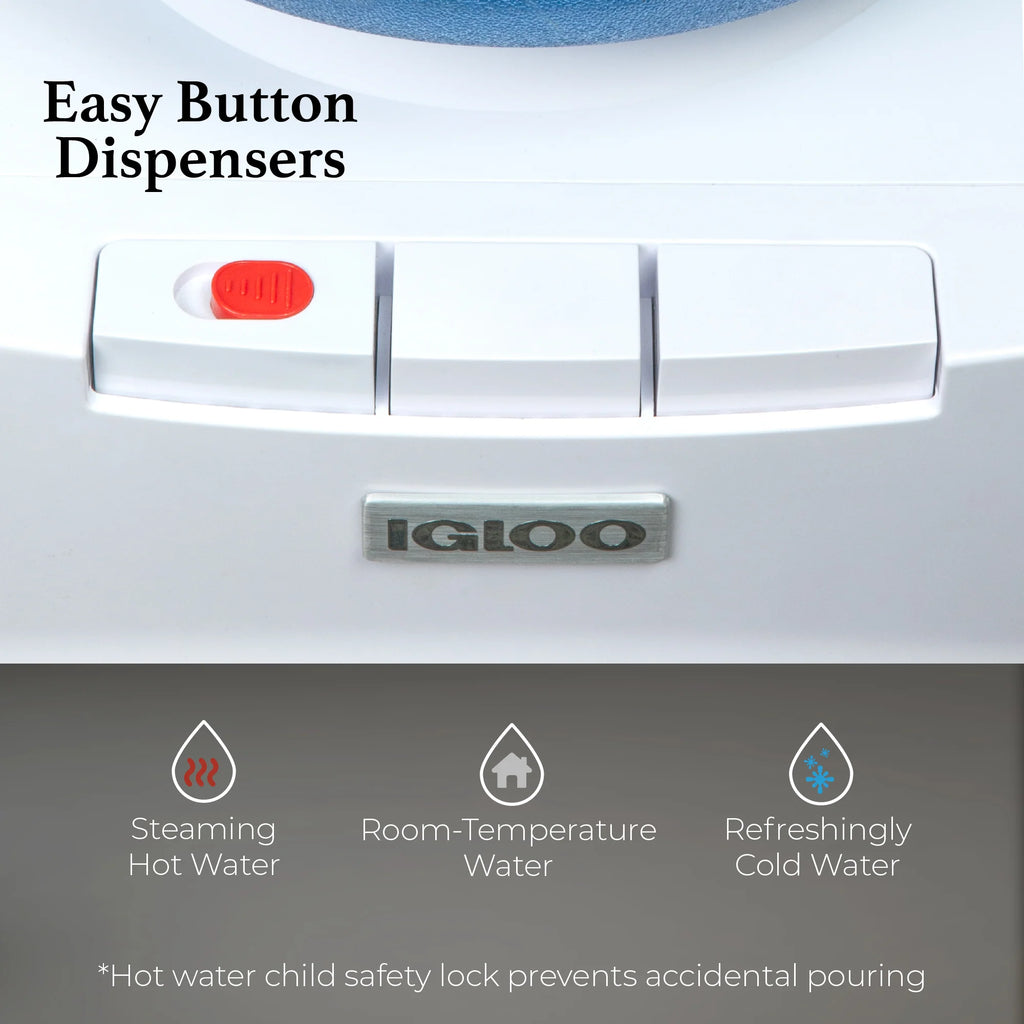 White Top Loading Hot & Cold Water Dispenser L664843