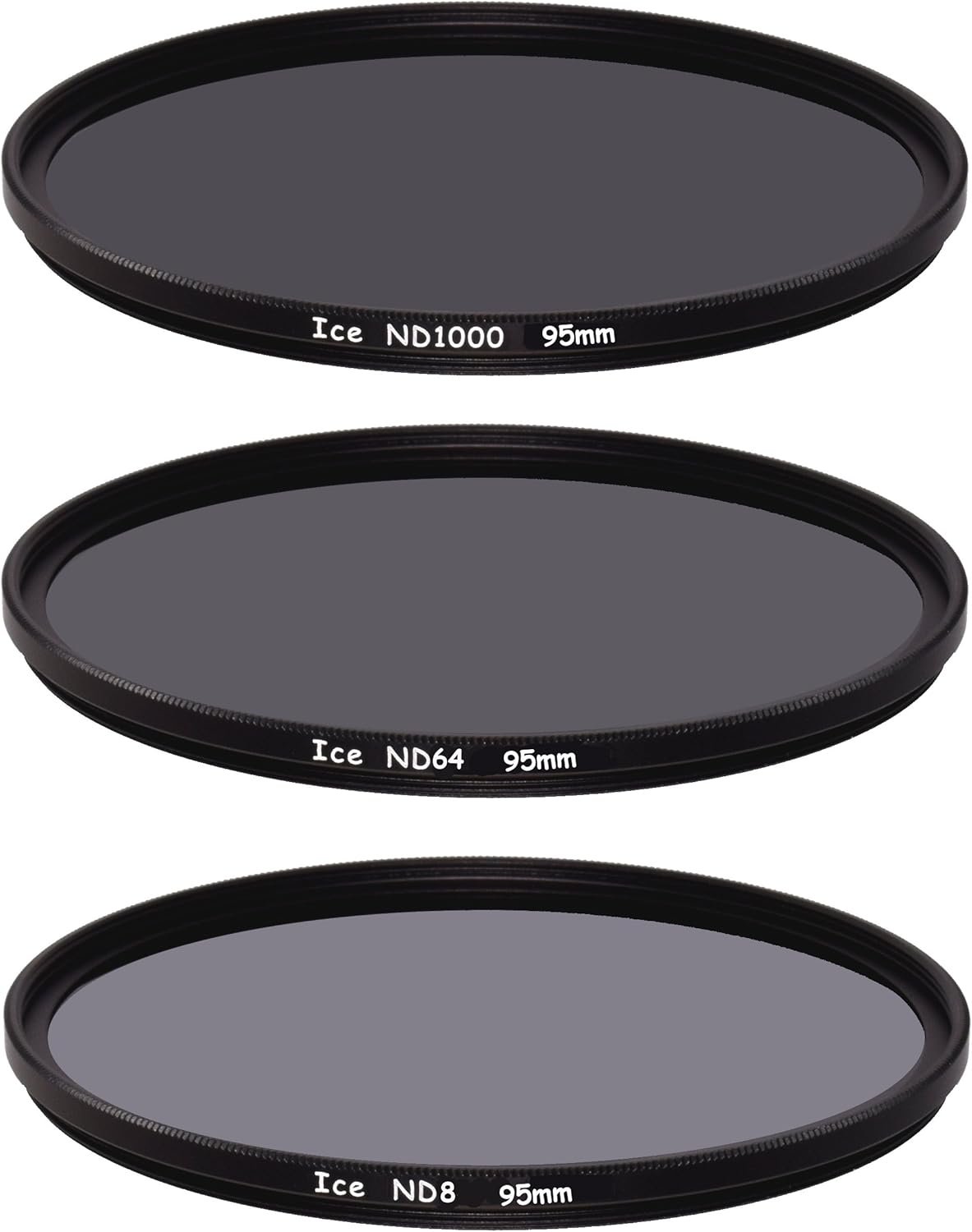 95mm Slim ND Filter Set ND1000 ND64 ND8 Optical Glass Pack of 2 R173613