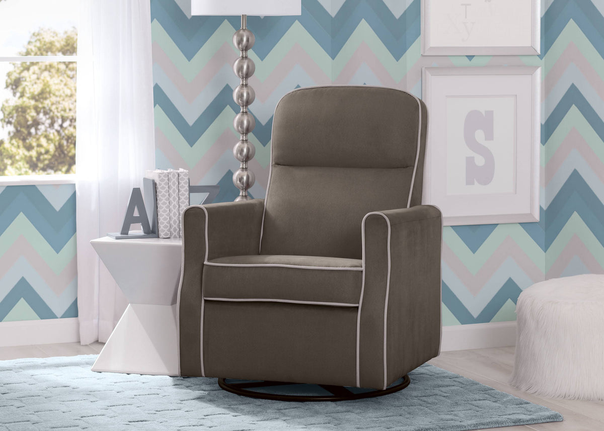 Navy Swivel Glider Rocker Chair Y397770