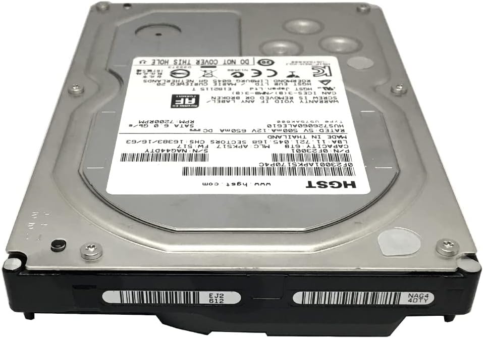 6000GB 7200RPM SATA 128MB Cache 3.5-Inch Internal Bare Drives Pack of 2 H843