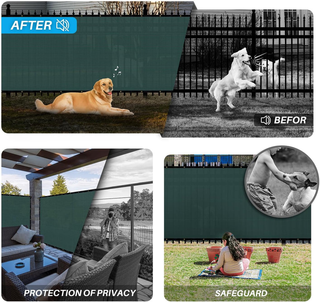 Green Commercial Grade Mesh Privacy Screen Q3505