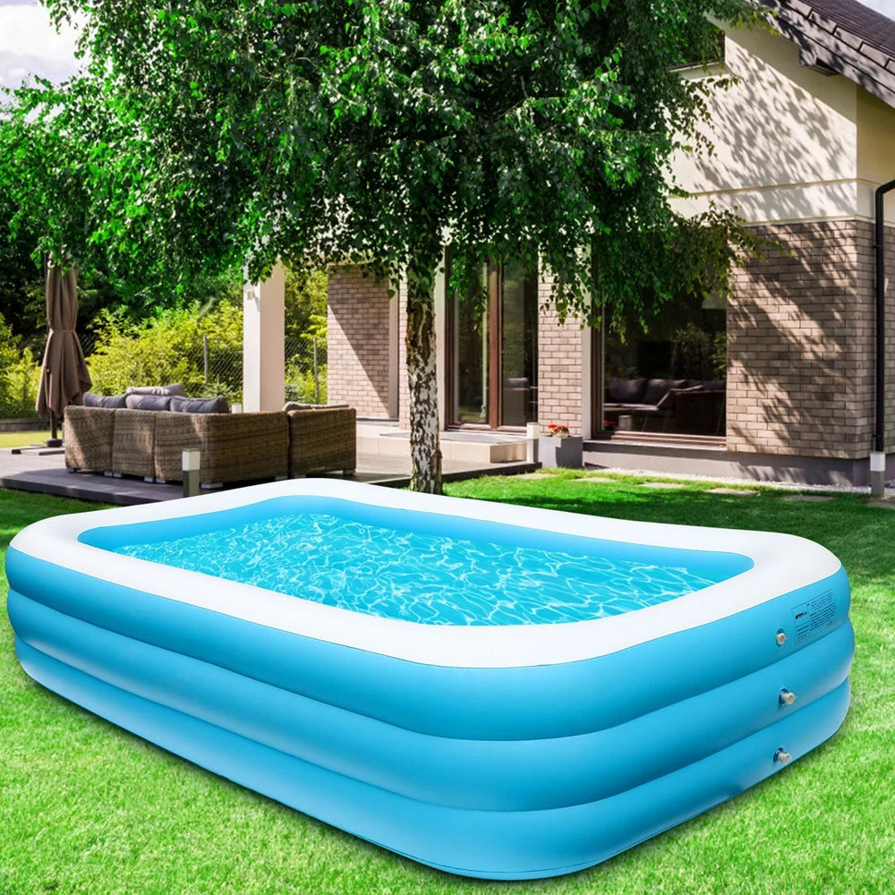Inflatable Swimming Pool, 103" X 69" X 23" Above Ground O535