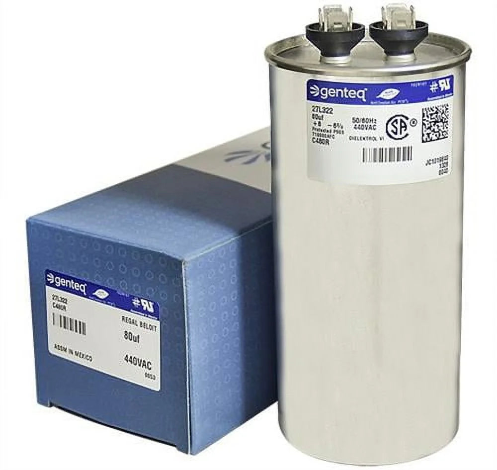 80 uF MFD 440 VAC Round Replacement Capacitor C48383