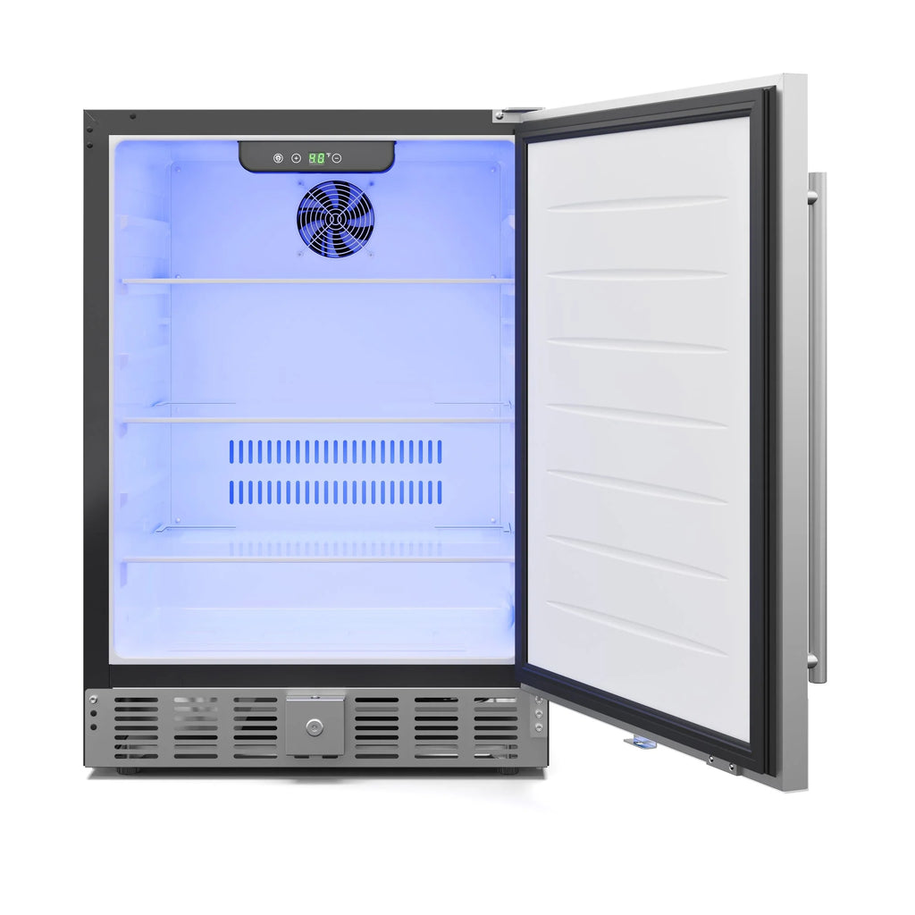 Stainless Steel Built-In Refrigerator and Beverage Cooler Y562203