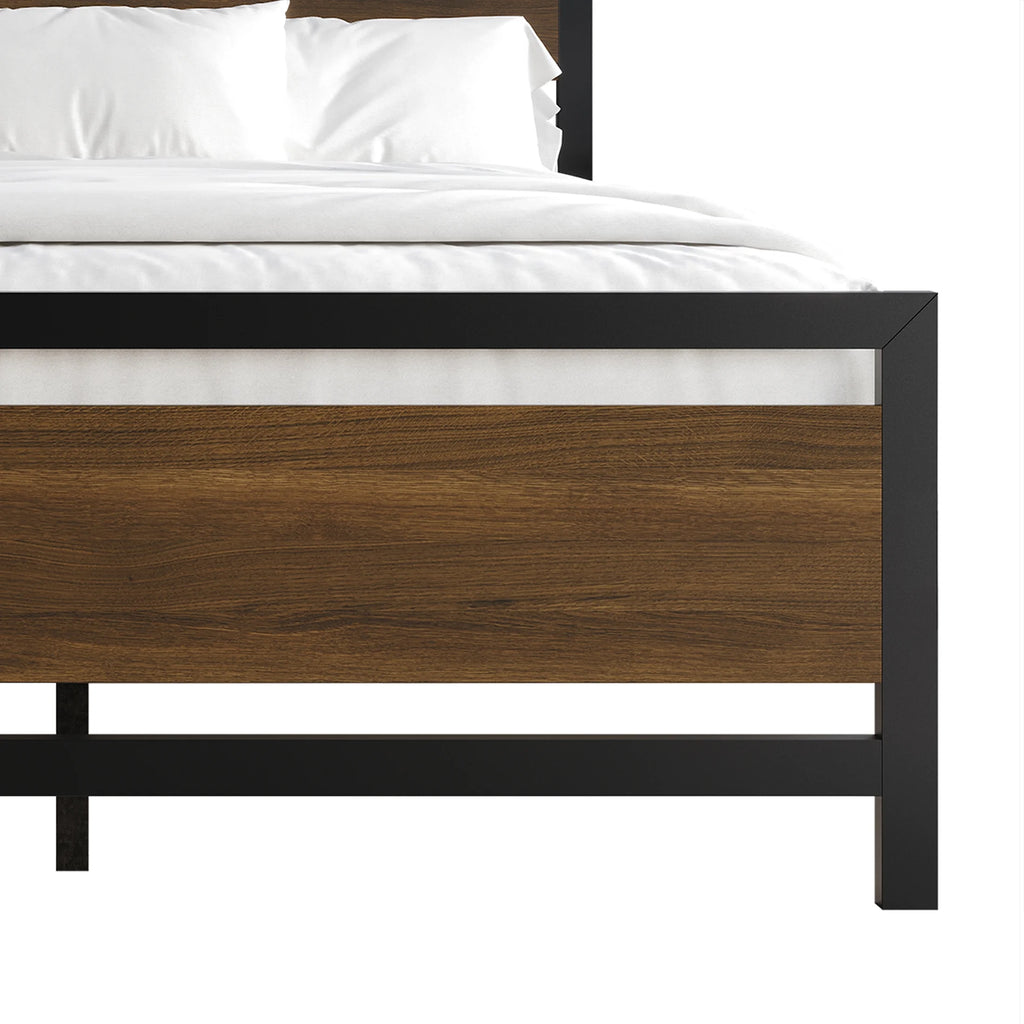 Twin Metal Platform Bed Light Grey I539