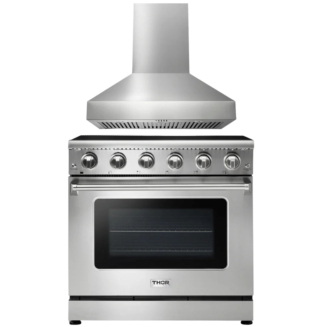 36 Electric Range and Range Hood F7306