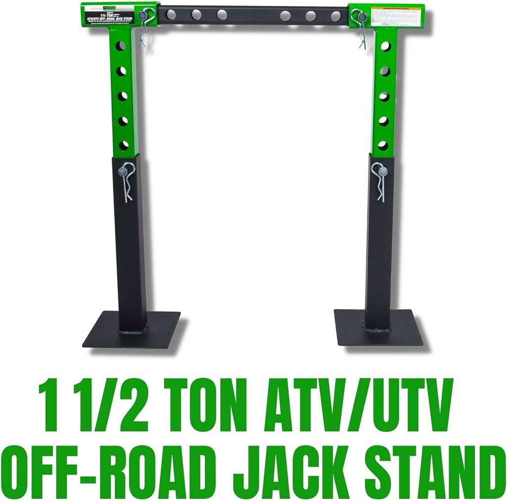 1.5 Ton ATV UTV Jack Stands with Rack Bar Saddle L3417